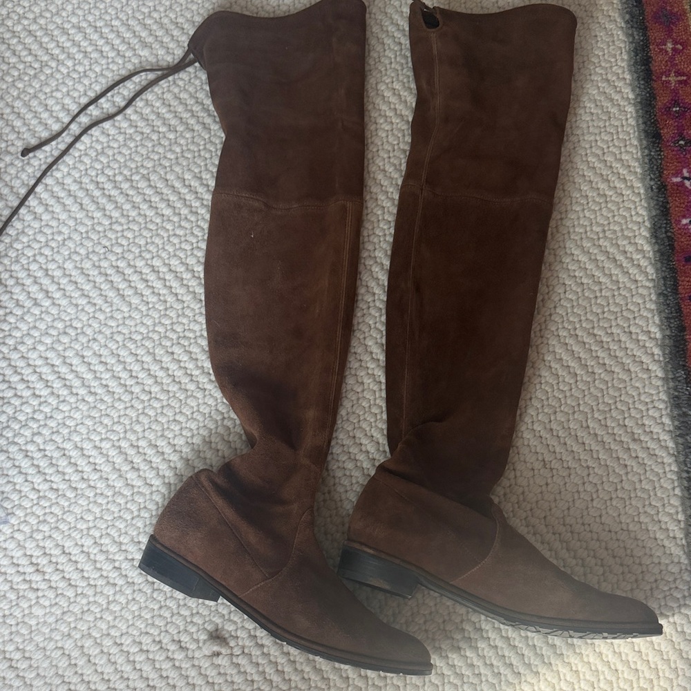Stuart Weitzman Brown Suede Over-the-Knee Boots
